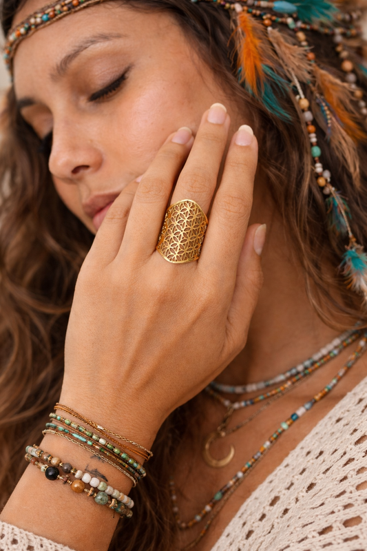 Flower Of Life Seed Ring
