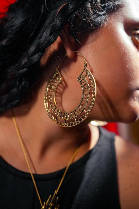 Trishul Loop Earrings