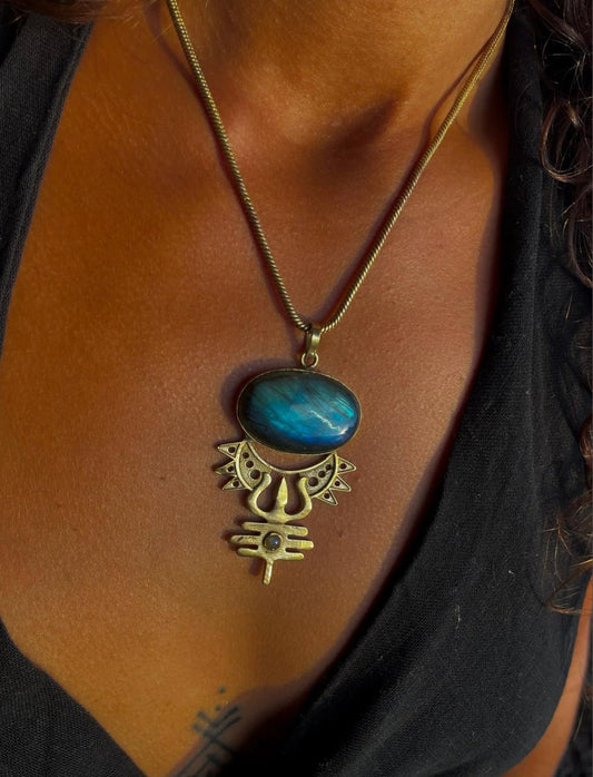 Neel Trishakti Pendant With Chain