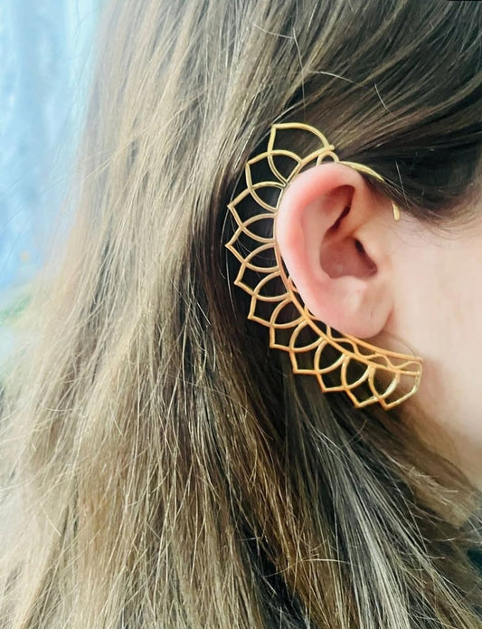 Waterlily Ear Cuff