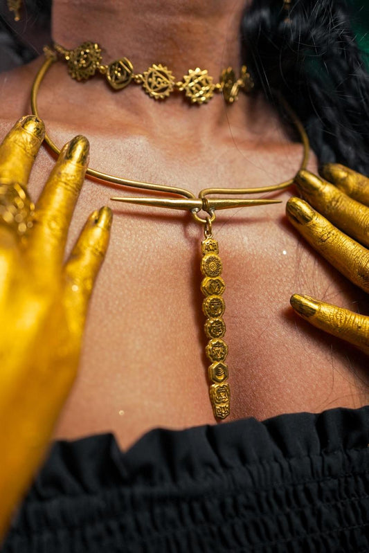 Chakra Beaten Choker