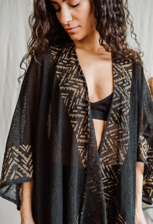 Inka Black Kimono