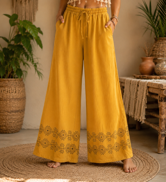 Mustard Palazzo Pant
