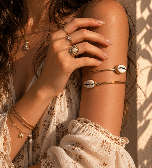 Cowrie Arm Cuff