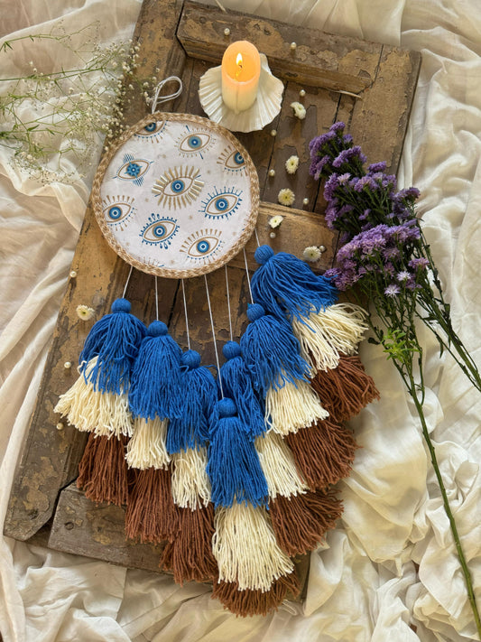 Evil Eye Tasseled Dreamcatcher