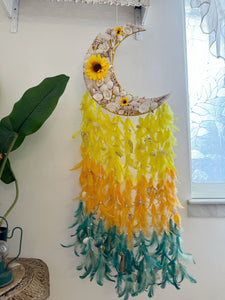 Sunflower Moon Flora Dreamcatcher