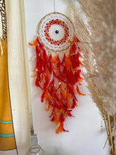 Load image into Gallery viewer, Ruby Evil Eye Dreamcatcher
