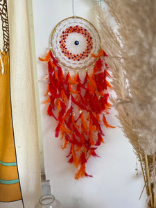 Ruby Evil Eye Dreamcatcher