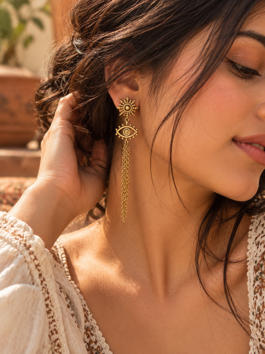 Solar Eye Earrings