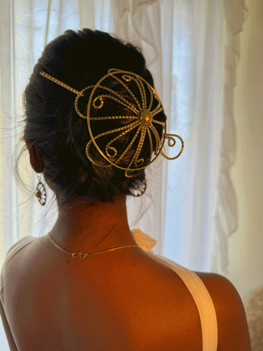 Mandala Hair Cage Bun