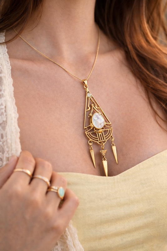 Lunara Mystic Triangle Necklace