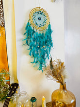 Load image into Gallery viewer, Turquoise Healing Dreamcatcher
