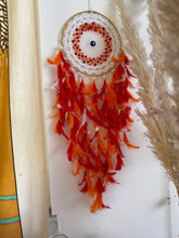 Load image into Gallery viewer, Ruby Evil Eye Dreamcatcher
