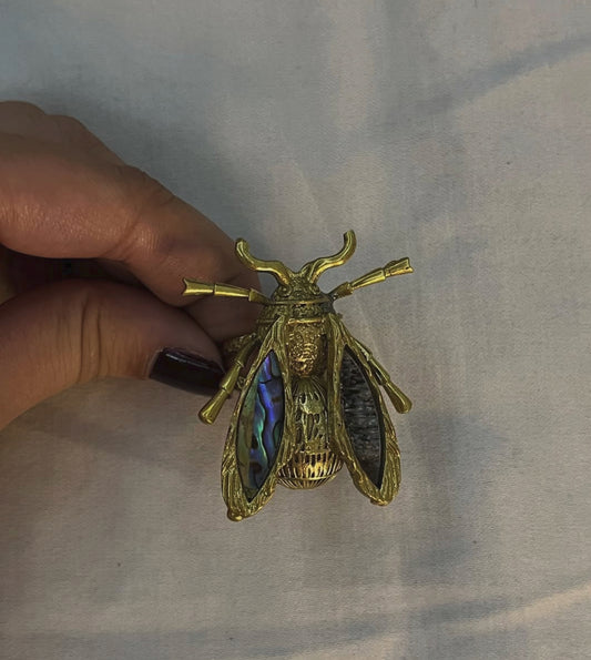 The Abalone Beetle Statement Ring