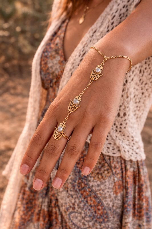 Hamsa Moonstone Hathphool