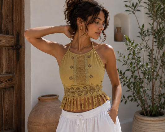 Coconut Olive Top