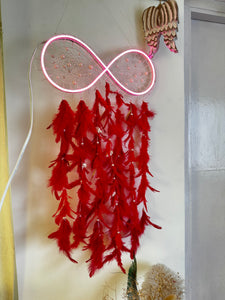 Infinity Red LED Dreamcatcher