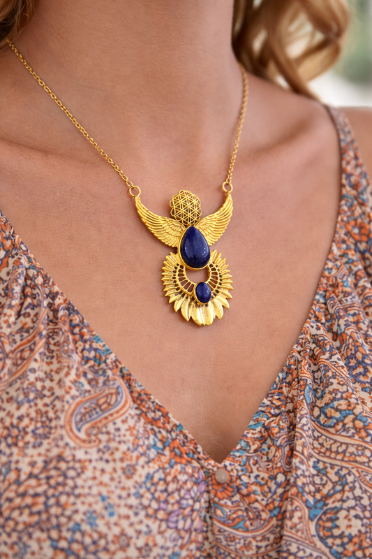 Aether Wing Lapis Necklace