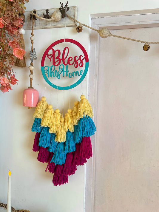 Bless This Home Tassle Hanging