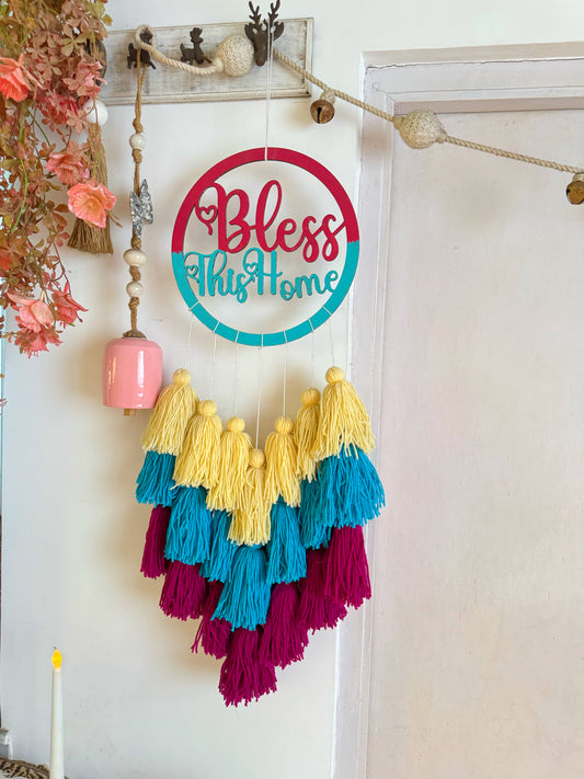 Bless This Home Tassle Hanging