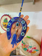 Load image into Gallery viewer, Horse Shoe Turkish Evil Eye Hanging
