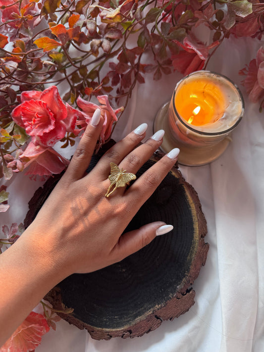 Gilded Metamorphosis Ring