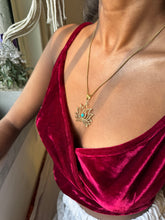 Load image into Gallery viewer, Lotus Pendant with Chain
