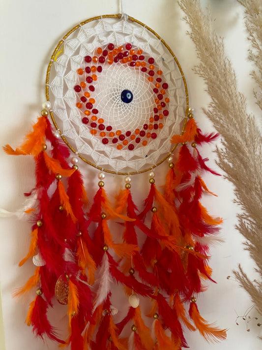 Ruby Evil Eye Dreamcatcher