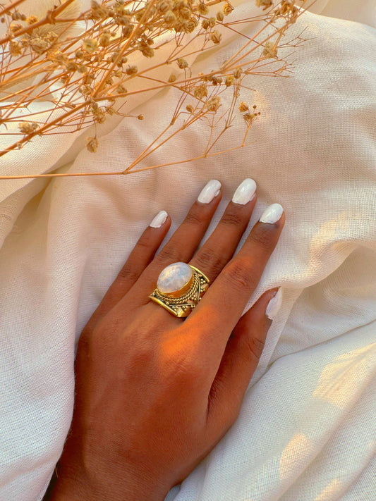 Muse Moonstone Ring