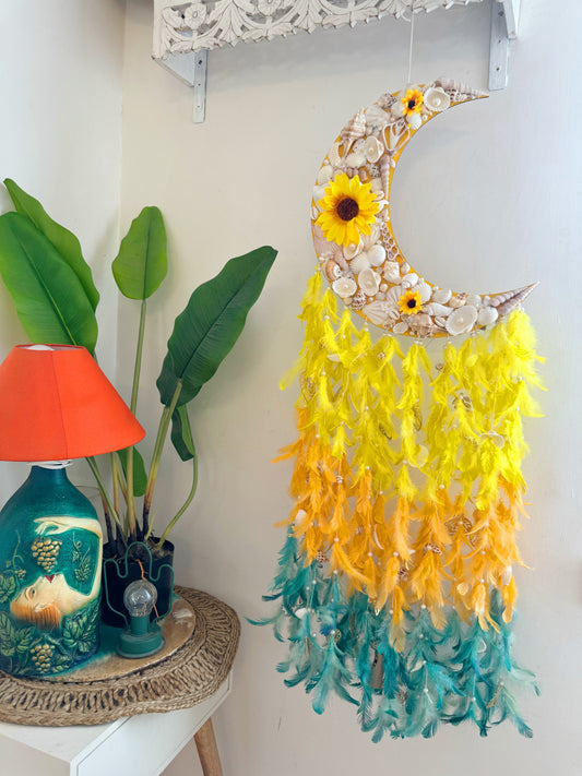 Sunflower Moon Flora Dreamcatcher