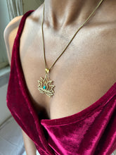 Load image into Gallery viewer, Lotus Pendant with Chain
