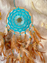 Load image into Gallery viewer, Turquoise Healing Car Hanging Dreamcatcher
