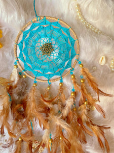 Turquoise Healing Car Hanging Dreamcatcher