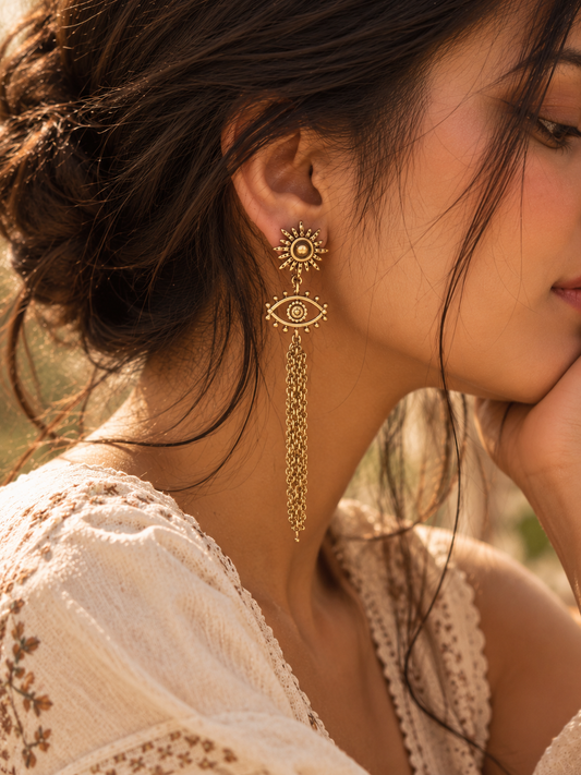 Solar Eye Earrings