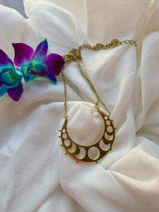 Moon Pendant with Chain