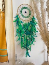 Load image into Gallery viewer, Ruby Evil Eye Dreamcatcher
