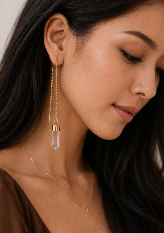 Astra Clear Drop Earrings