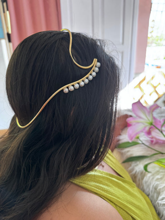 Pearl Wave Goddess Crown