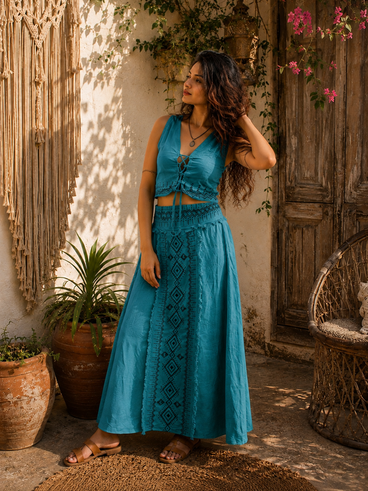 Gypsy Teal Co-ord Set
