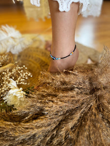 Nazar Battu Anklet With Beads