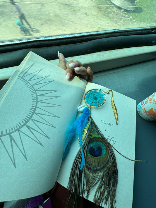 Dreamcatcher Teal Bookmark