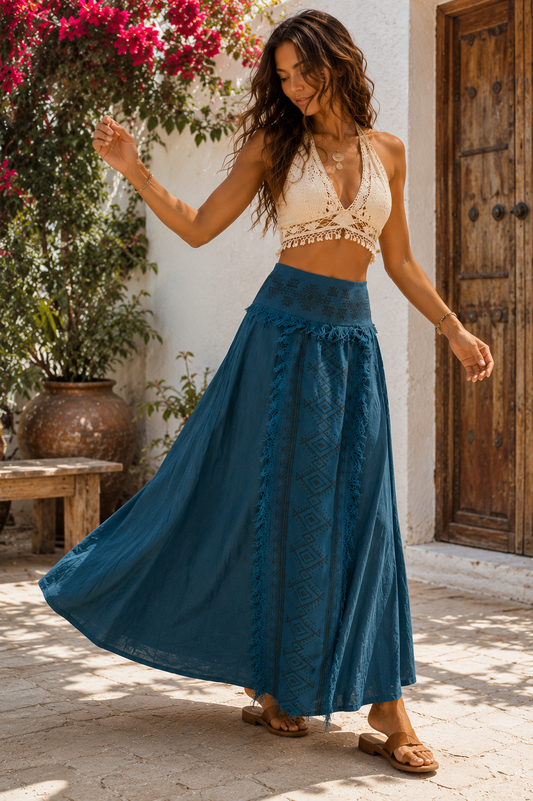 Indigo Soul Maxi Skirt