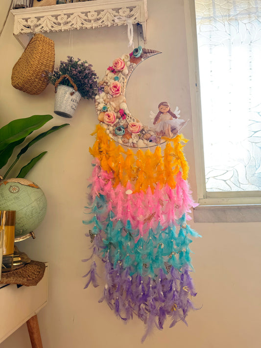 Angel Moon Flora Dreamcatcher