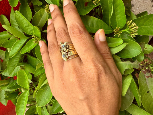 Labradorite Stackable Ring