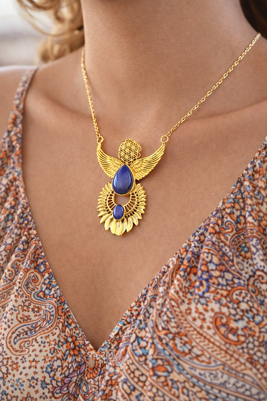 Aether Wing Lapis Necklace