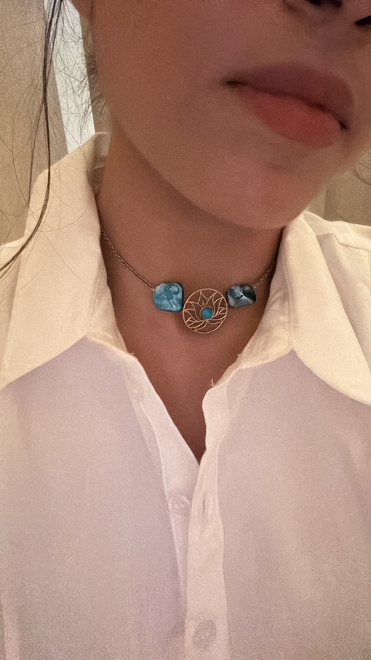 Mandala Turquoise Necklace