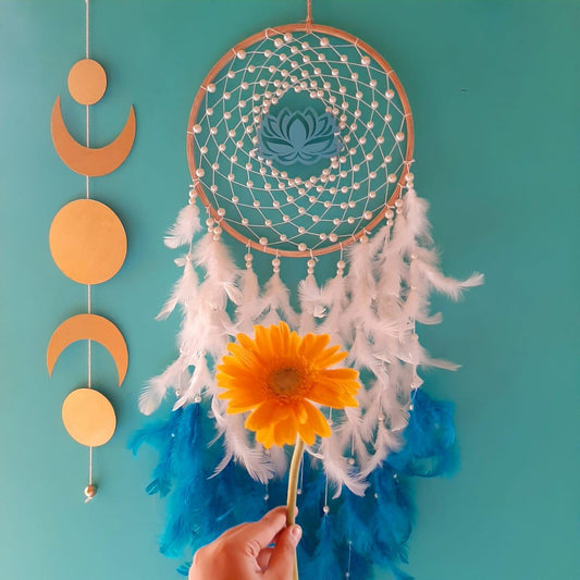 Sapphire Lotus Dreamcatcher