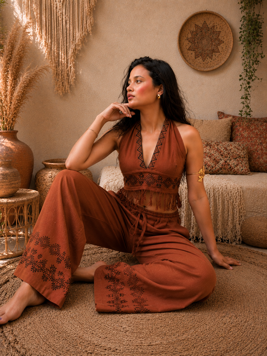 Terracotta Escape Boho Co-ord Set