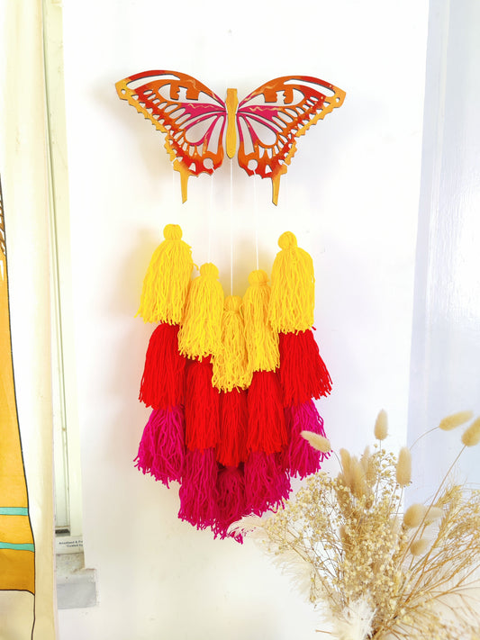 Butterfly Tassle Dreamcatcher