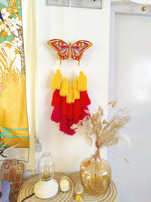 Butterfly Tassle Dreamcatcher